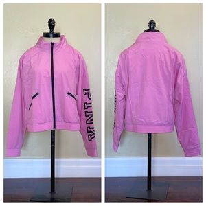 Victoria's Secret PINK Anorak Pink Full Zipper WindBreaker Size Medium
